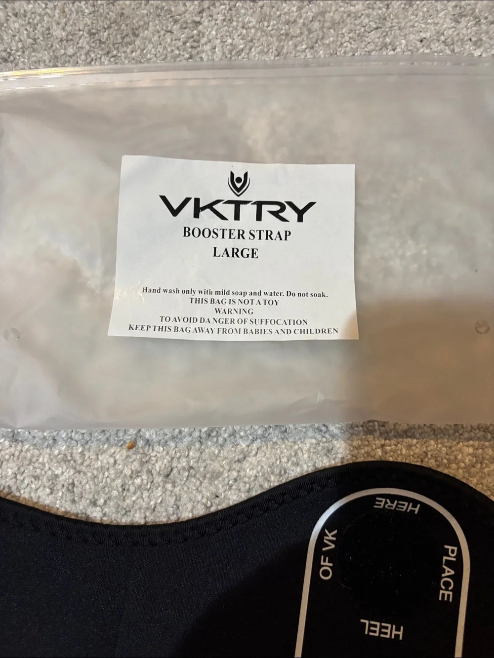 Vktry Ankle Booster Straps - Black & Yellow, sz L